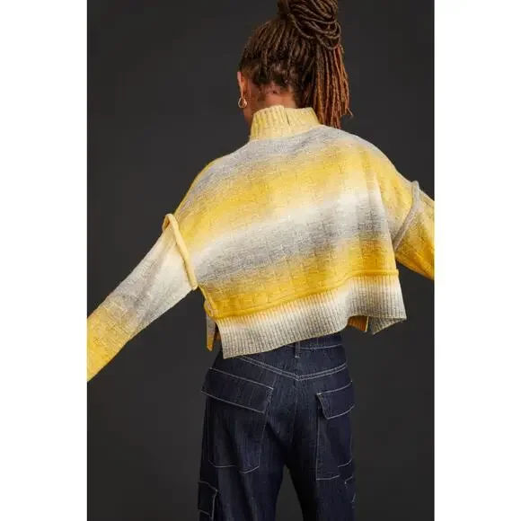 Anthropologie Pilcro Cropped Mock-Neck Sweater - New XL - Picture 6 of 9